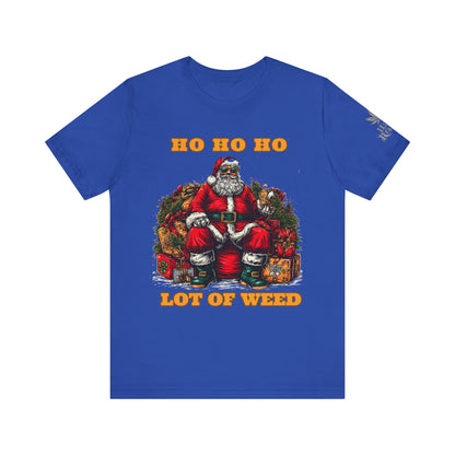 Ho Ho Ho Lot Of Weed Premium Cannabis Christmas T-Shirt