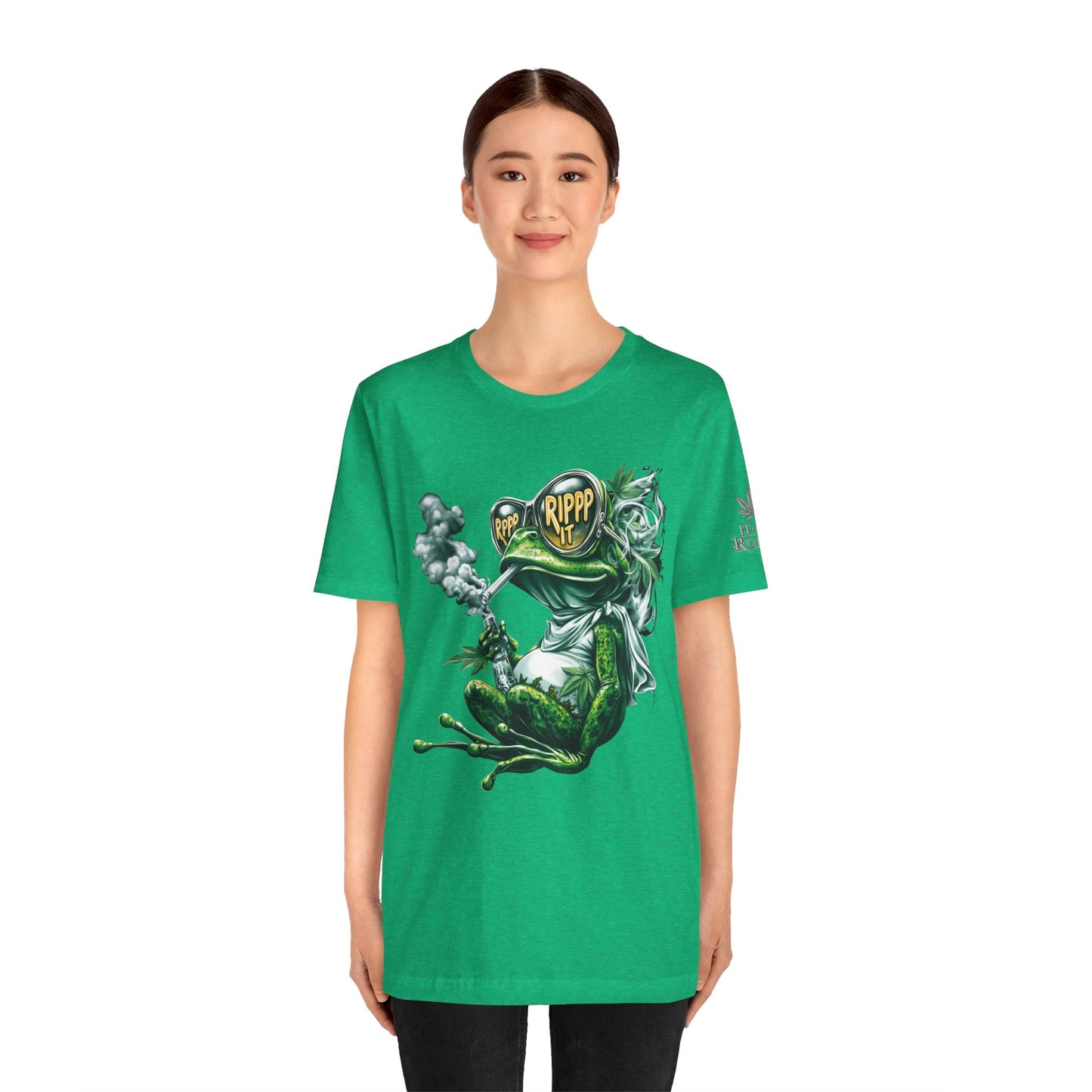 RIPPP IT Cosmic Frog Tee - Premium Airlume Cotton Cannabis Culture Streetwear