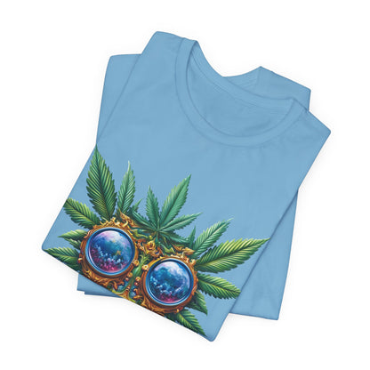 Third Eye Vision T-Shirt - Premium Airlume Cotton Cannabis Kaleidoscope Art Tee