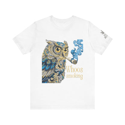 Baroque Owl Tee - Premium Airlume Cotton Cannabis Culture Ornate Bird Art