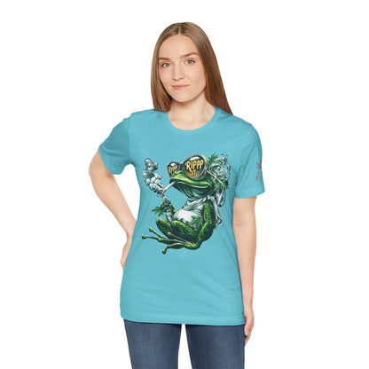 RIPPP IT Cosmic Frog Tee - Premium Airlume Cotton Cannabis Culture Streetwear