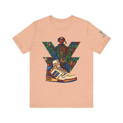 High Roller Trefoil Cannabis Sneaker T-Shirt - Premium 420 Hip-Hop Sneakerhead Street Culture Botanical Art Apparel