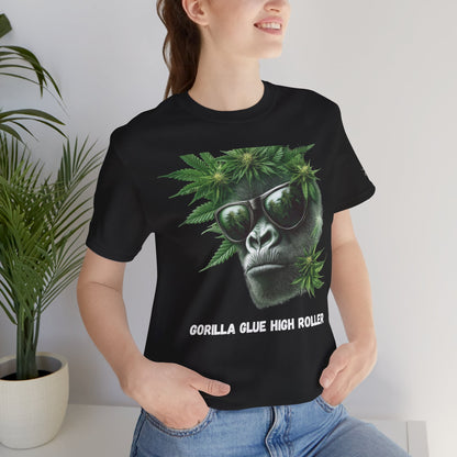 Gorilla Glue Elite Tee - Premium Airlume Cotton Cannabis Strain Culture Black Shirt