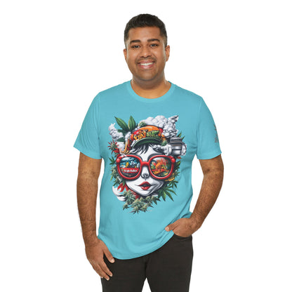 Vision Quest T-Shirt - Premium Airlume Cotton Cannabis Goddess Psychedelic Art Tee