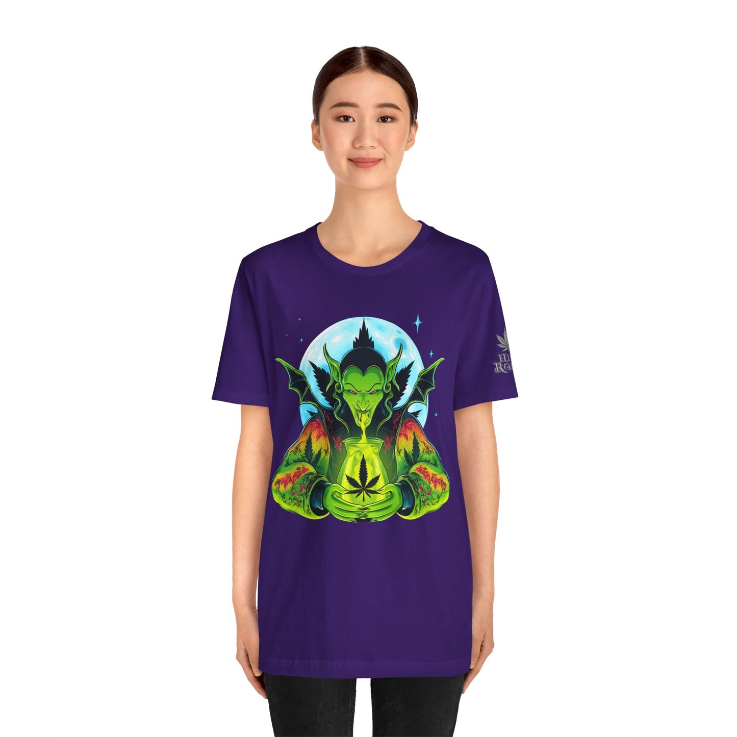Mystic Dragon Guardian Cannabis Meditation T-Shirt - Premium Psychedelic 420 Apparel