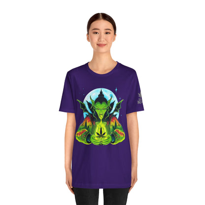 Mystic Dragon Guardian Cannabis Meditation T-Shirt - Premium Psychedelic 420 Apparel