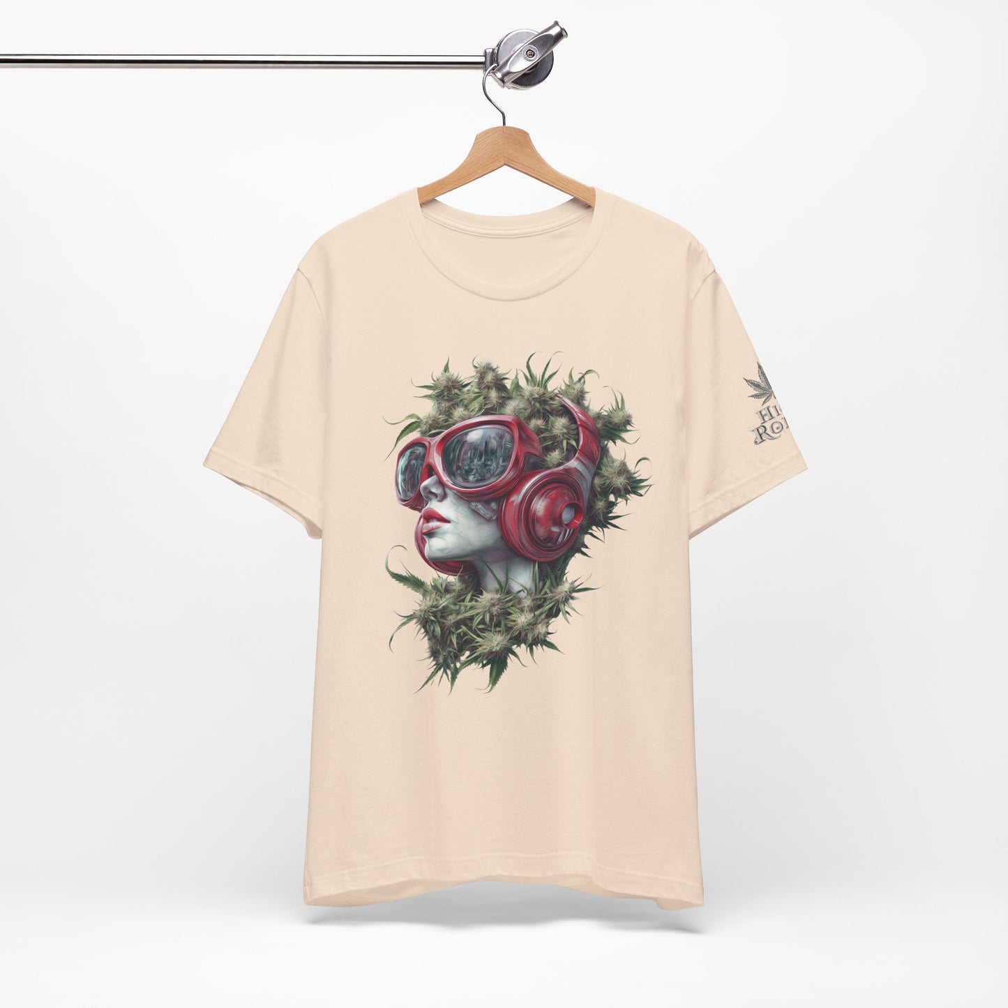 Vibes & Vision Tee - Premium Airlume Cotton Cannabis Culture Surreal Music Art