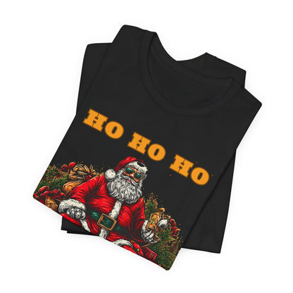 Ho Ho Ho Lot Of Weed Premium Cannabis Christmas T-Shirt