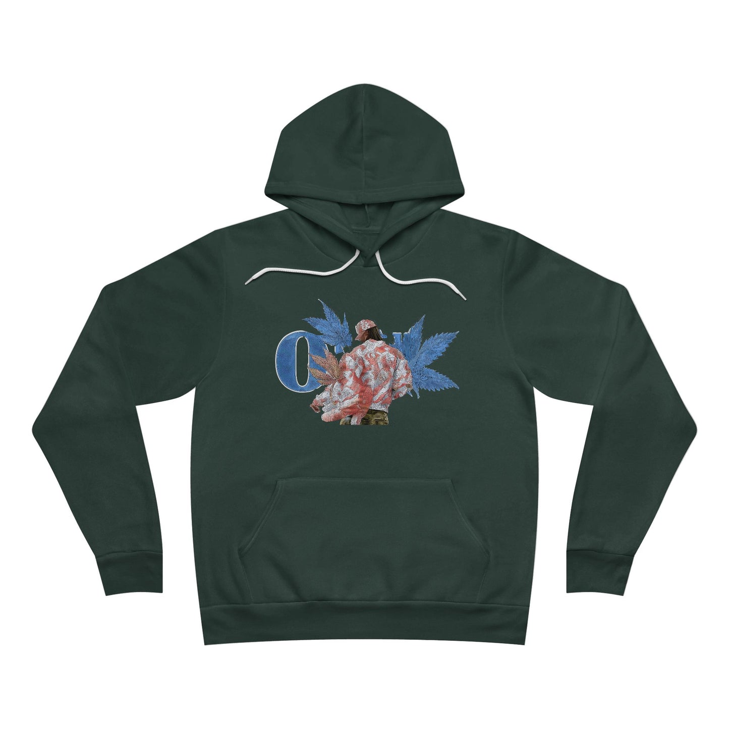 OG Rose Cannabis - Floral 420 Art Unisex Pullover Hoodie