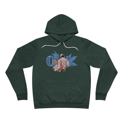 OG Rose Cannabis - Floral 420 Art Unisex Pullover Hoodie