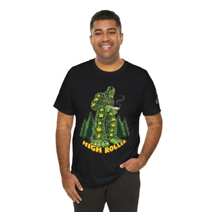 Cannabis Sasquatch Forest King T-Shirt - Premium Bigfoot 420 Lifestyle Apparel"