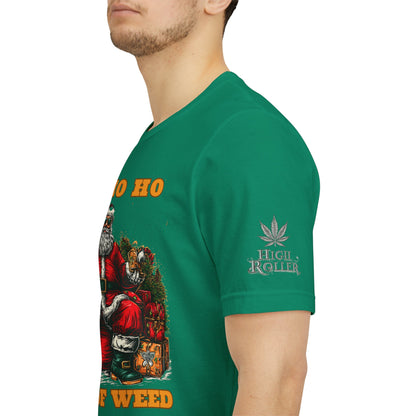 Ho Ho Ho Lot Of Weed Premium Cannabis Christmas T-Shirt