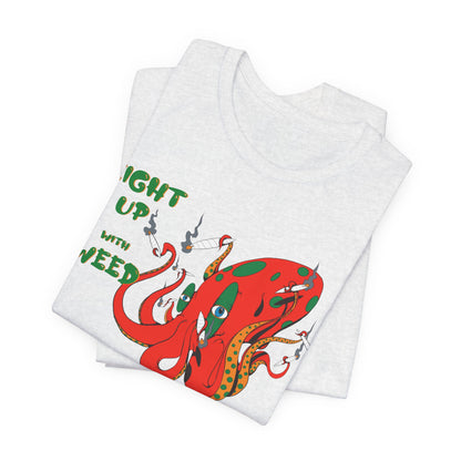 Eight Up Octopus Tee - Premium Airlume Cotton Cannabis Culture Streetwear
