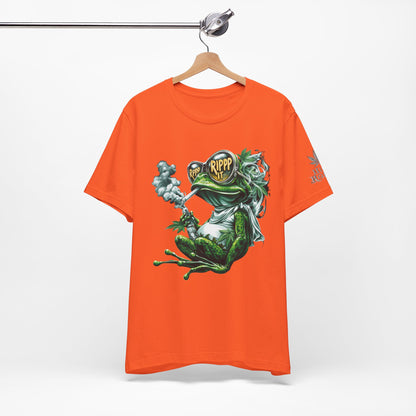 RIPPP IT Cosmic Frog Tee - Premium Airlume Cotton Cannabis Culture Streetwear