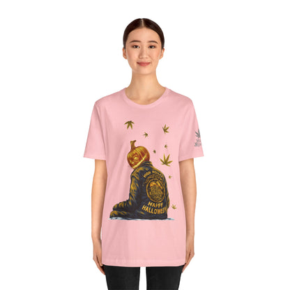 Pumpkin Head HIGH ROLLER Halloween T-Shirt - Premium Cannabis Culture Apparel