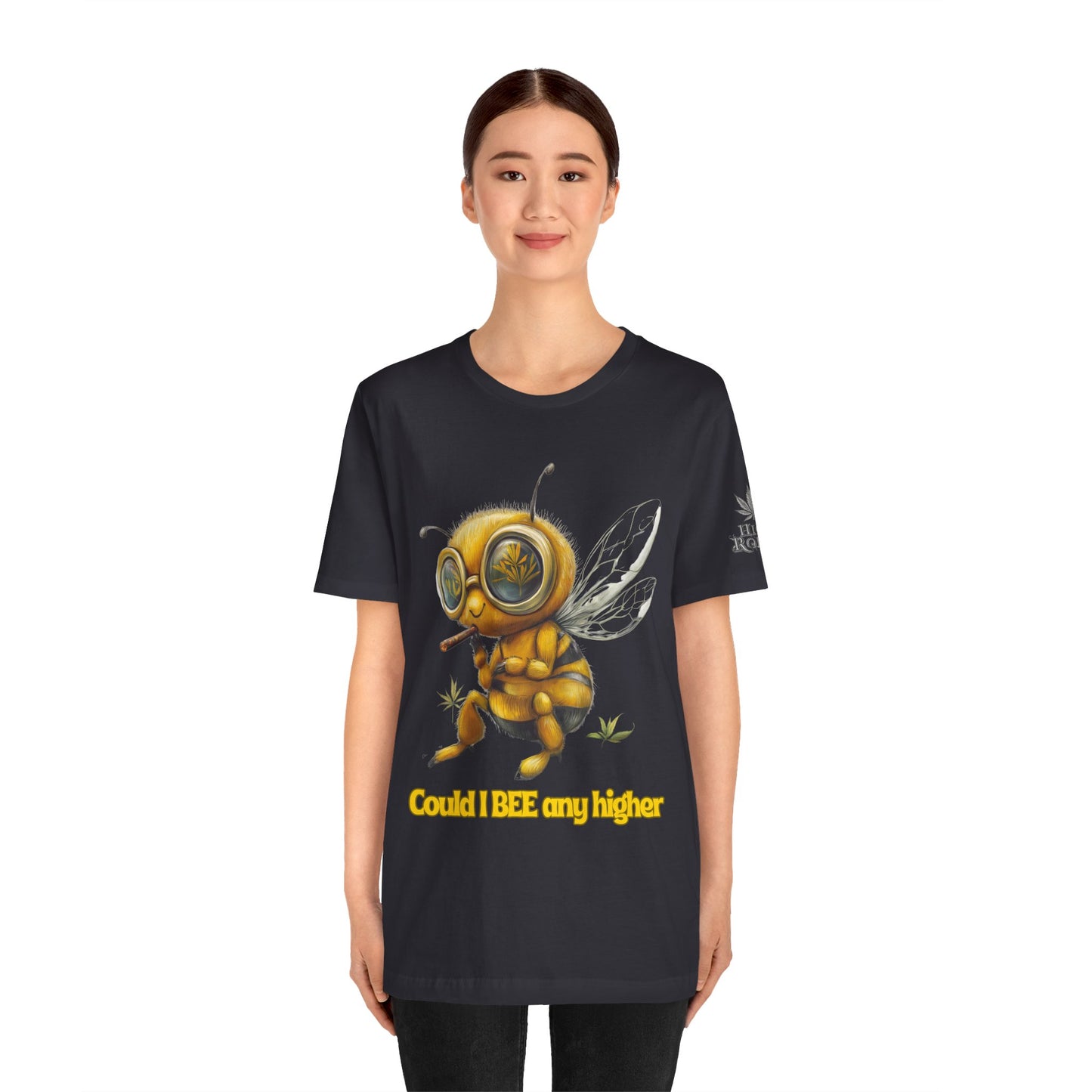 Could I BEE Any Higher - Funny Cannabis Bee 420 Unisex T-Shirt"
