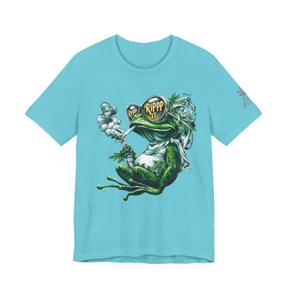 RIPPP IT Cosmic Frog Tee - Premium Airlume Cotton Cannabis Culture Streetwear