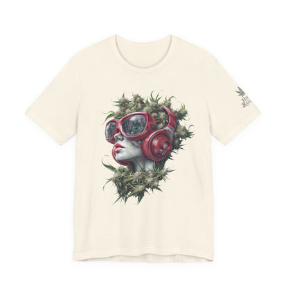 CANNABIS GODDESS TECH™ | PREMIUM FUTURISTIC ART TEE