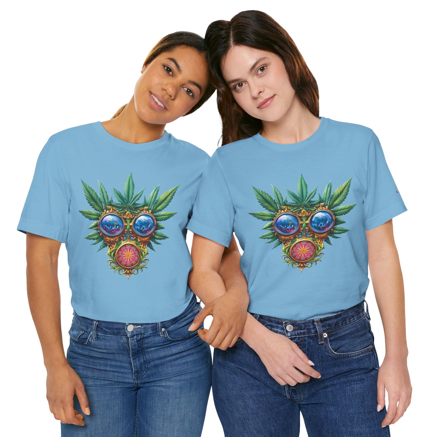 Third Eye Vision T-Shirt - Premium Airlume Cotton Cannabis Kaleidoscope Art Tee