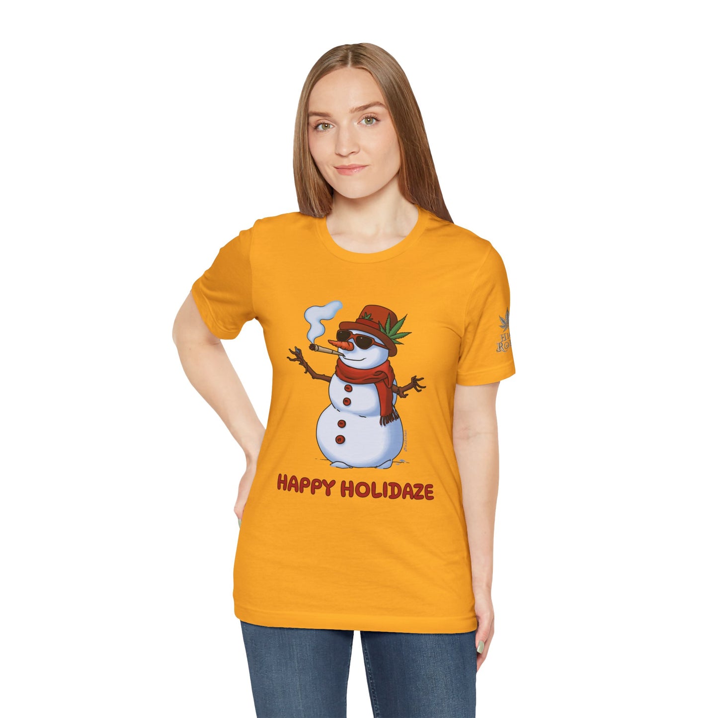 Happy Holidaze Premium Cannabis Christmas T-Shirt