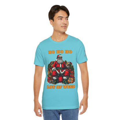 Ho Ho Ho Lot Of Weed Premium Cannabis Christmas T-Shirt