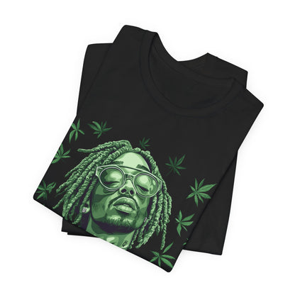 Elevated Vision Green Dream Tee - Premium Airlume Cotton Cannabis Culture Art