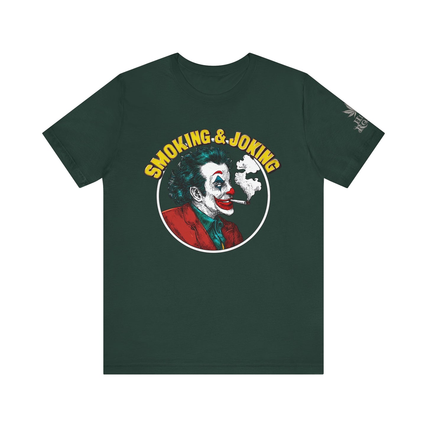 Smoking & Joking T-Shirt - Premium Airlume Cotton Cannabis Villain Pop Art Tee