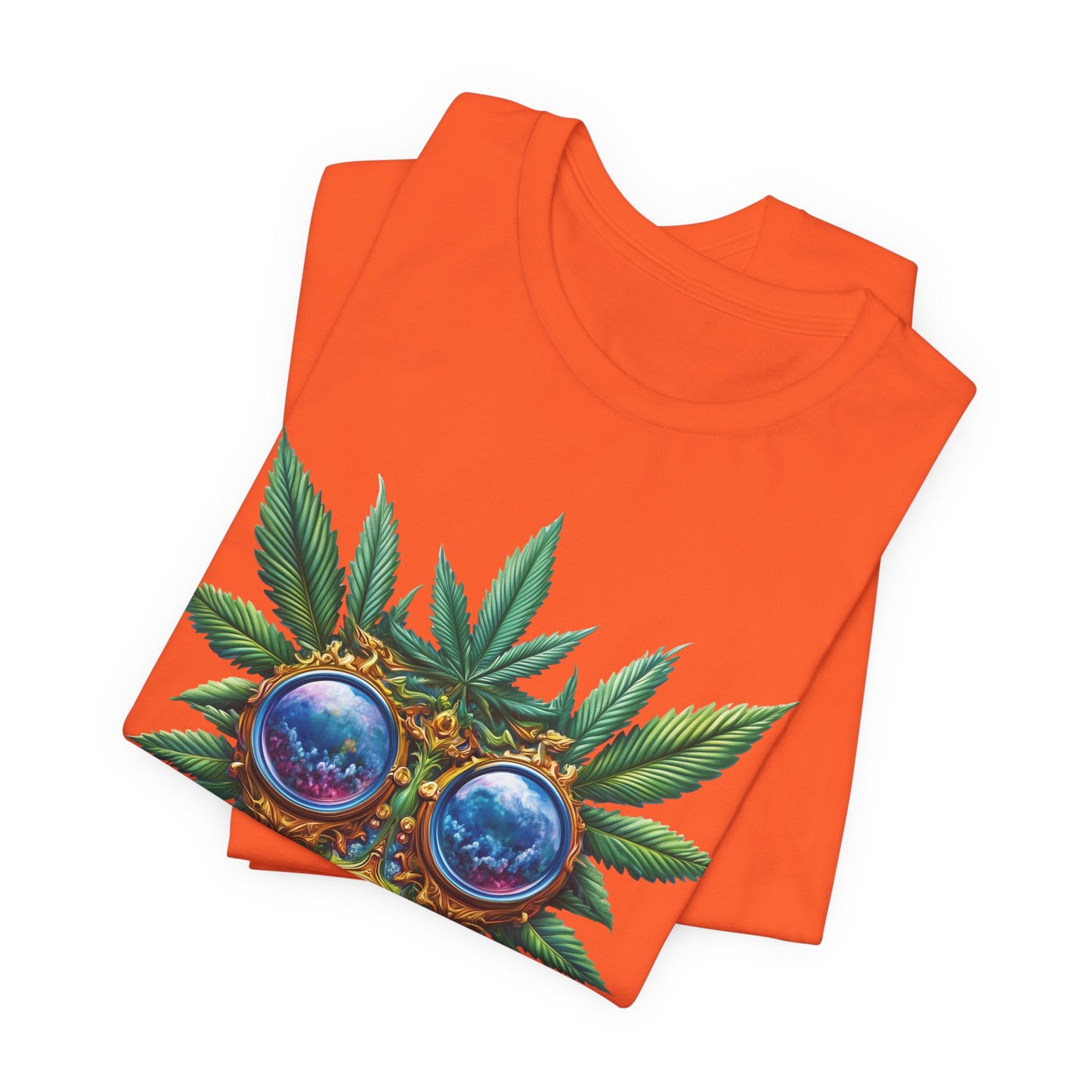 Third Eye Vision T-Shirt - Premium Airlume Cotton Cannabis Kaleidoscope Art Tee