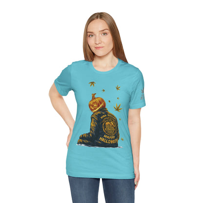 Pumpkin Head HIGH ROLLER Halloween T-Shirt - Premium Cannabis Culture Apparel