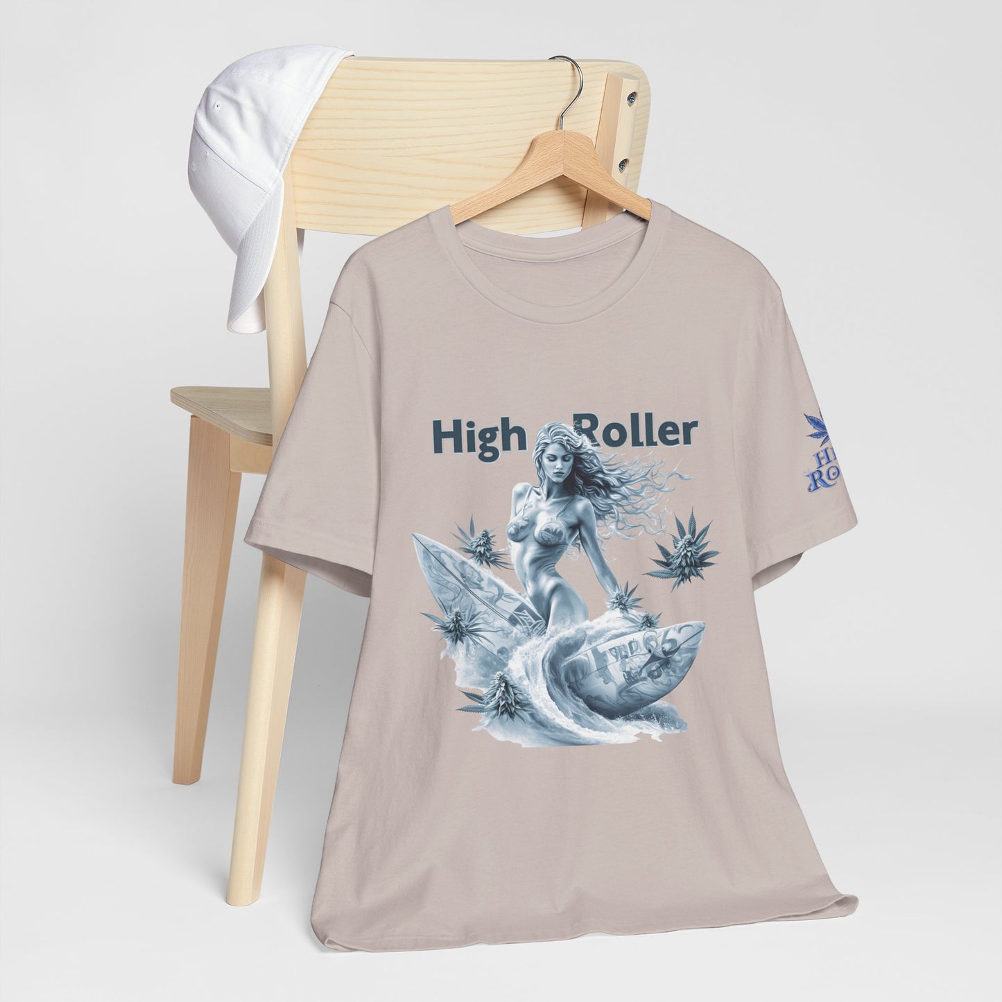 Cannabis Goddess Tee - Feminine Beauty Art Design | High Roller