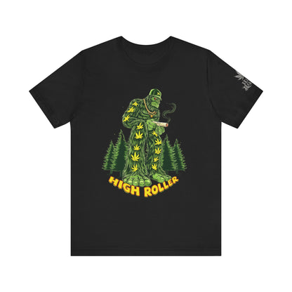 Cannabis Sasquatch Forest King T-Shirt - Premium Bigfoot 420 Lifestyle Apparel"