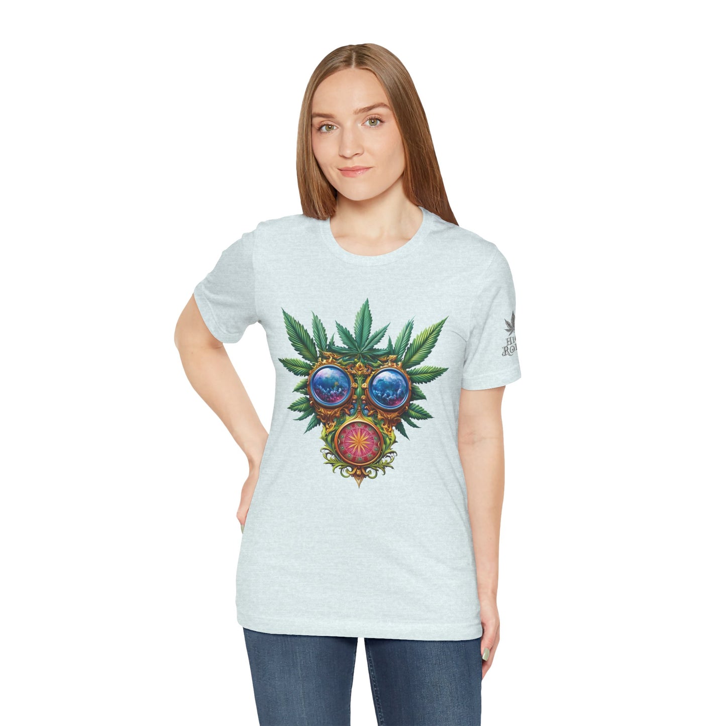 Third Eye Vision T-Shirt - Premium Airlume Cotton Cannabis Kaleidoscope Art Tee