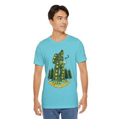 Cannabis Sasquatch Forest King T-Shirt - Premium Bigfoot 420 Lifestyle Apparel"