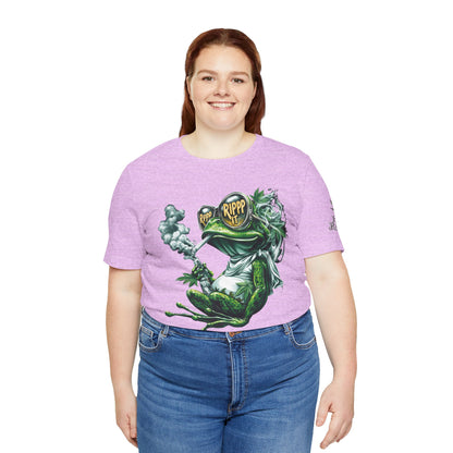 RIPPP IT Cosmic Frog Tee - Premium Airlume Cotton Cannabis Culture Streetwear