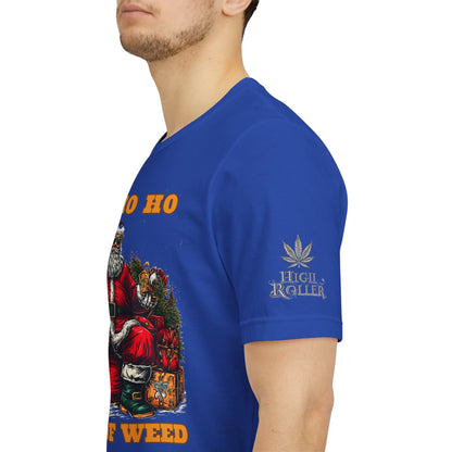 Ho Ho Ho Lot Of Weed Premium Cannabis Christmas T-Shirt