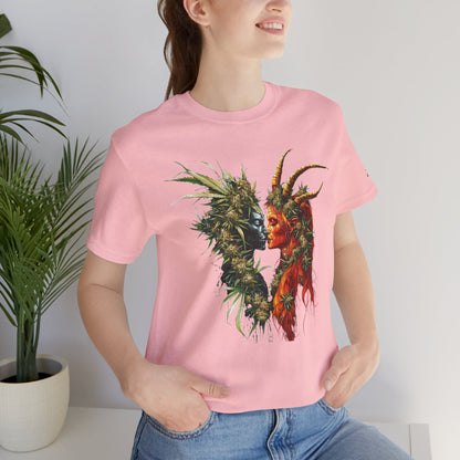 Sacred Union T-Shirt - Premium Airlume Cotton Cannabis Spirits Fantasy Art Tee