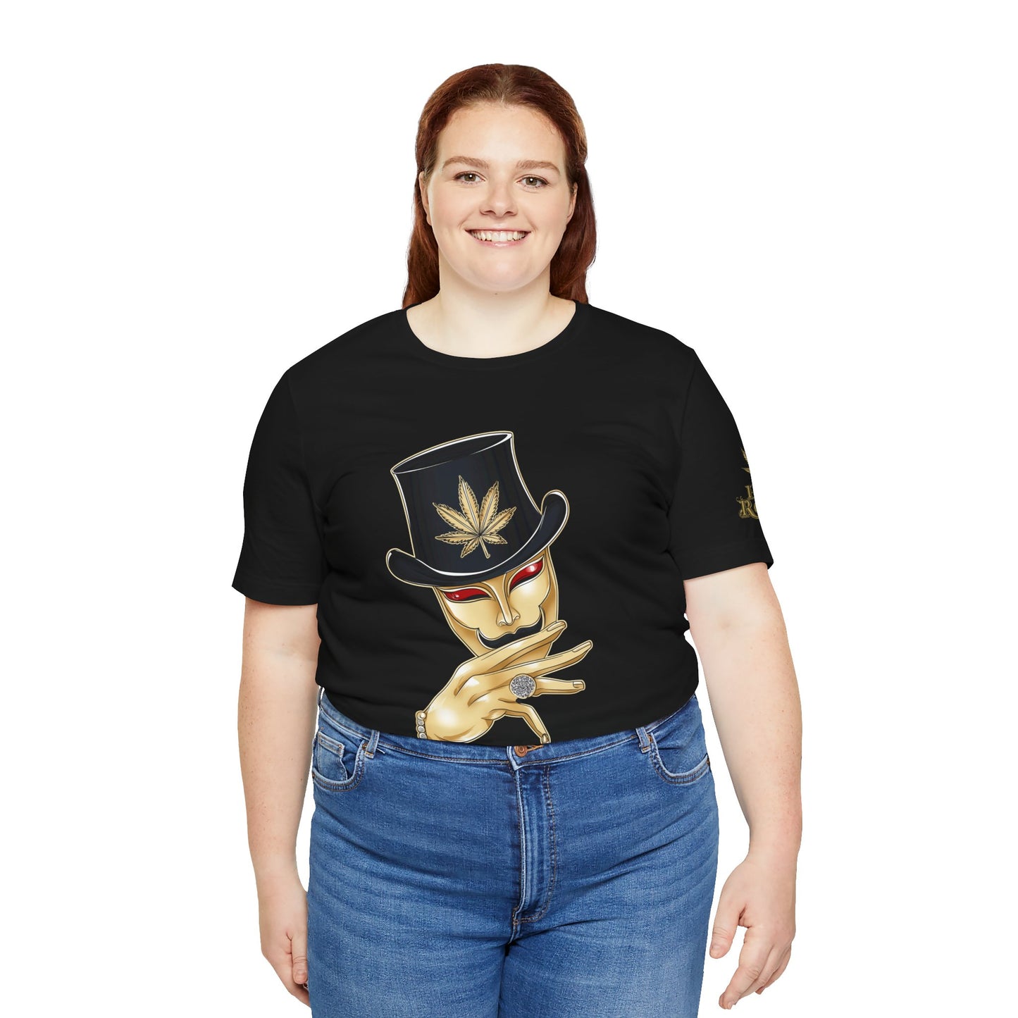 Golden Touch T-Shirt - Premium Airlume Cotton Cannabis Luxury Boss Art Tee