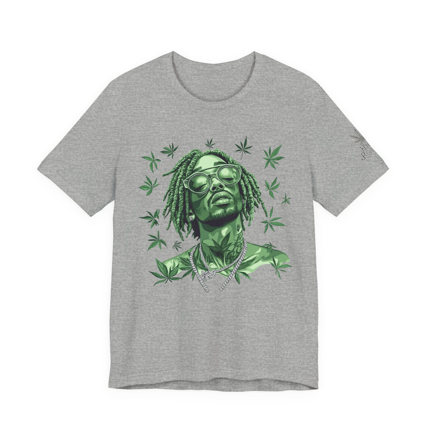 Elevated Vision Green Dream Tee - Premium Airlume Cotton Cannabis Culture Art