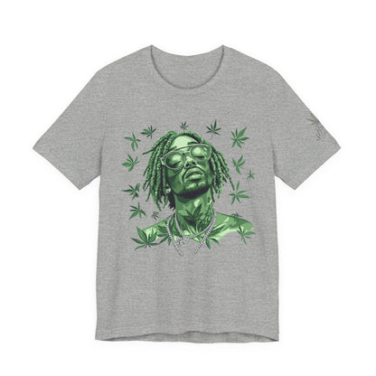 Elevated Vision Green Dream Tee - Premium Airlume Cotton Cannabis Culture Art