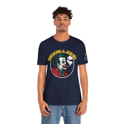 Smoking & Joking T-Shirt - Premium Airlume Cotton Cannabis Villain Pop Art Tee