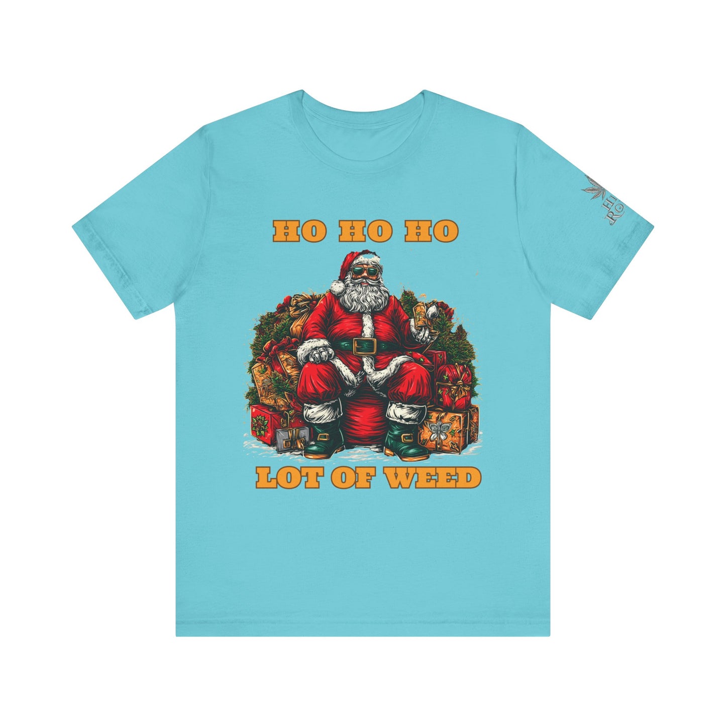 Ho Ho Ho Lot Of Weed Premium Cannabis Christmas T-Shirt
