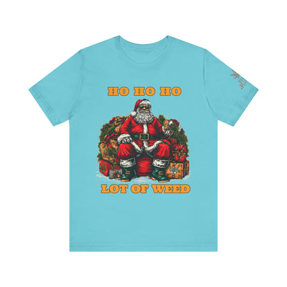 Ho Ho Ho Lot Of Weed Premium Cannabis Christmas T-Shirt