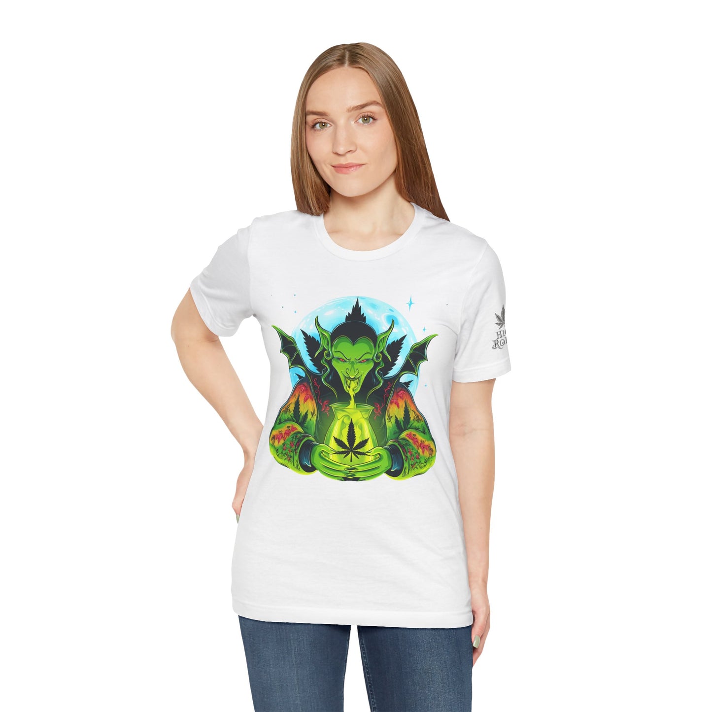 Mystic Dragon Guardian Cannabis Meditation T-Shirt - Premium Psychedelic 420 Apparel