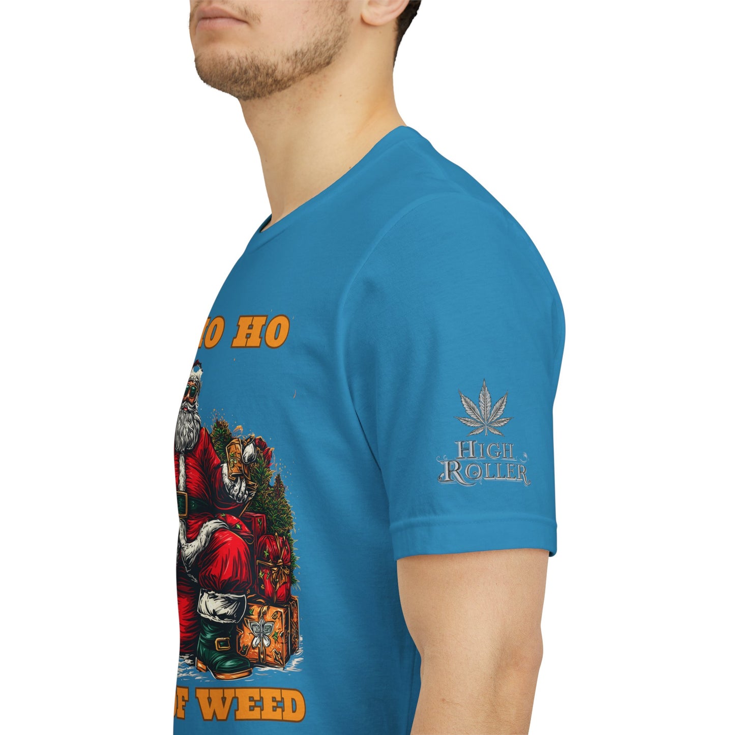 Ho Ho Ho Lot Of Weed Premium Cannabis Christmas T-Shirt