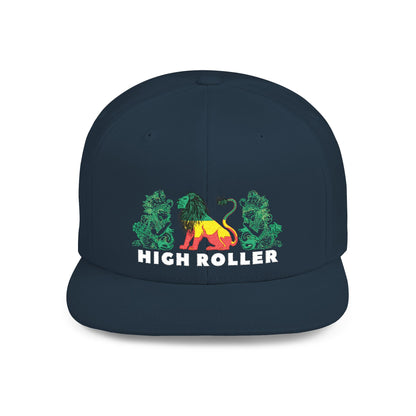 HIGH ROLLER Rastafarian Lion Snapback Cap