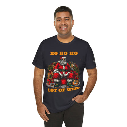 Ho Ho Ho Lot Of Weed Premium Cannabis Christmas T-Shirt