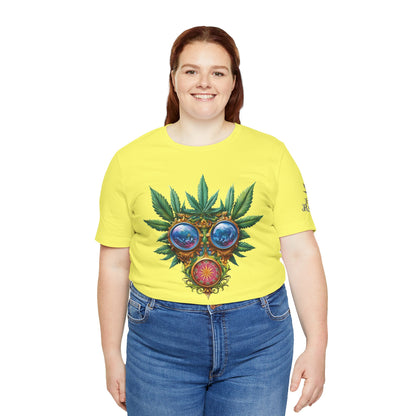 Third Eye Vision T-Shirt - Premium Airlume Cotton Cannabis Kaleidoscope Art Tee