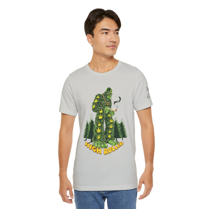 Cannabis Sasquatch Forest King T-Shirt - Premium Bigfoot 420 Lifestyle Apparel"