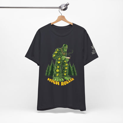 Cannabis Sasquatch Forest King T-Shirt - Premium Bigfoot 420 Lifestyle Apparel"