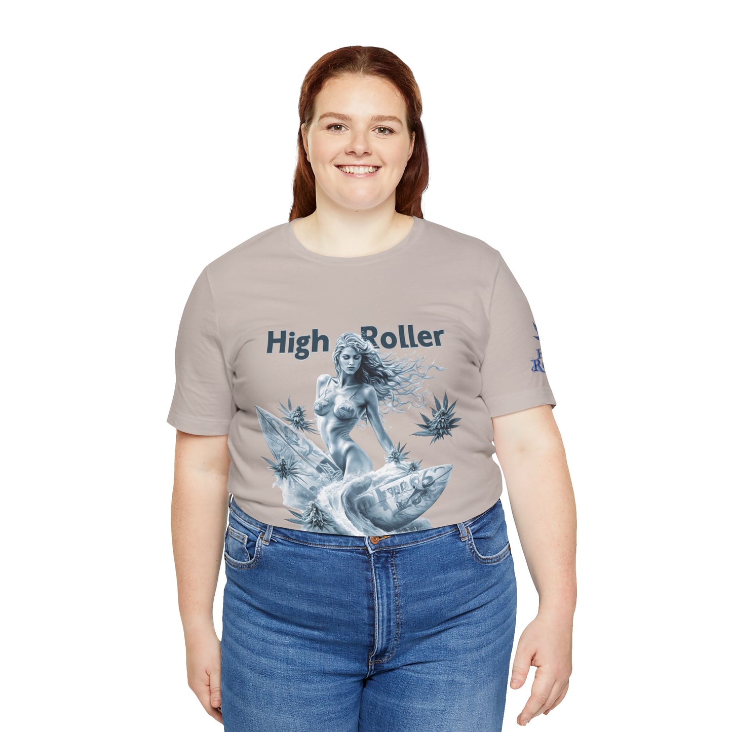 Cannabis Goddess Tee - Feminine Beauty Art Design | High Roller